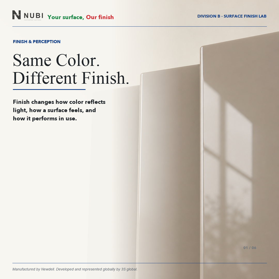Same Color, Different Finish, page 1