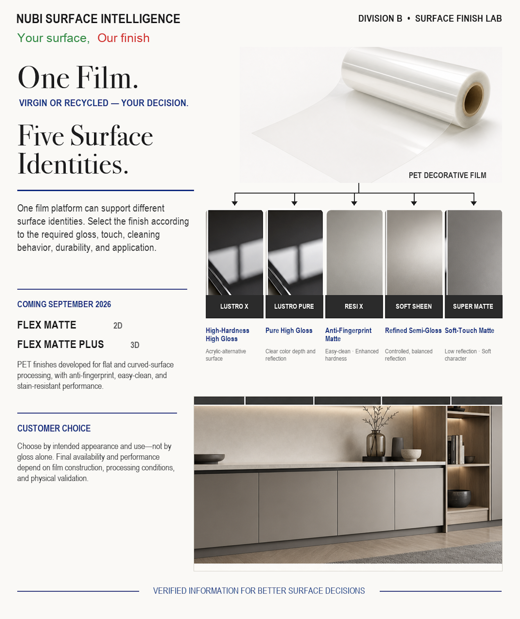 One Film. Five Surfaces Identities., page 1